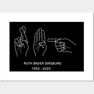Ruth Bader Ginsburg ASL Posters and Art